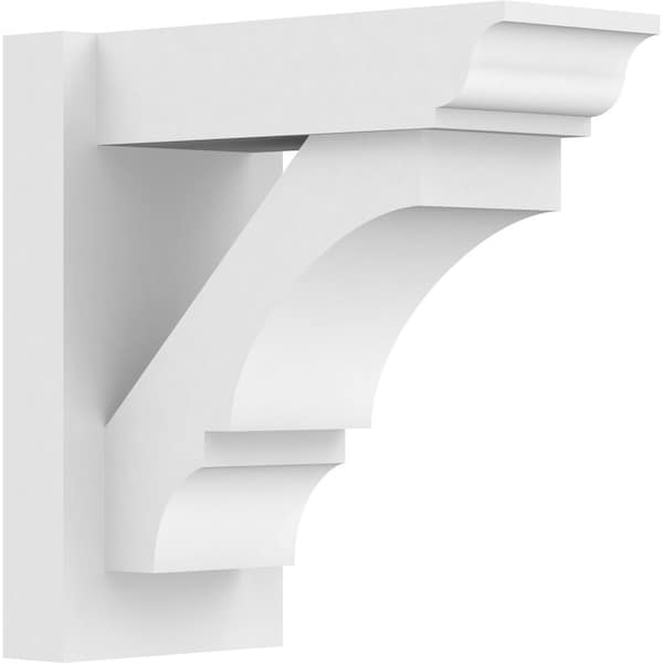 Ekena Millwork Balboa Architectural Grade PVC Outlooker with Traditional Ends, 7"W X 14"D X 14"H OUTP07X14X14BOA01 - main